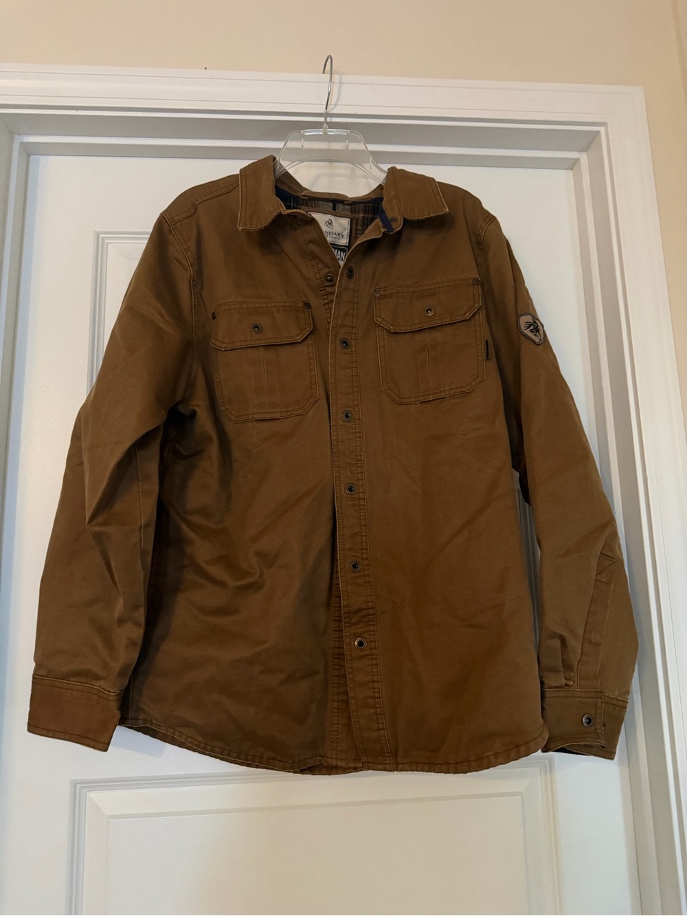 Men's Quilted Journeyman Flannel Lined Shirt Jacket